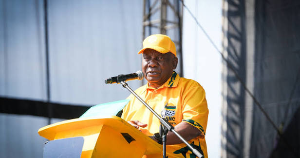Cyril Ramaphosa speaking at the ANC manifesto launch in Diepsloot
